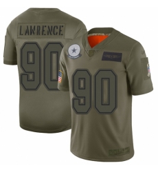 Women's Dallas Cowboys #90 DeMarcus Lawrence Limited Camo 2019 Salute to Service Football Jersey