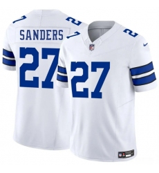 Men's Dallas Cowboys #27 Miles Sanders White 2025 F.U.S.E. Vapor Untouchable Limited Football Stitched Jersey