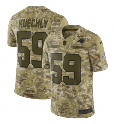 Men's Nike Carolina Panthers #59 Luke Kuechly Limited Camo 2018 Salute to Service NFL Jersey