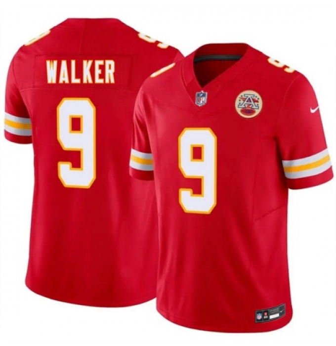 Men’s Kansas City Chiefs #9 Kenneth Walker III Red 2026 F.U.S.E. Vapor Untouchable Limited Stitched Football Jersey