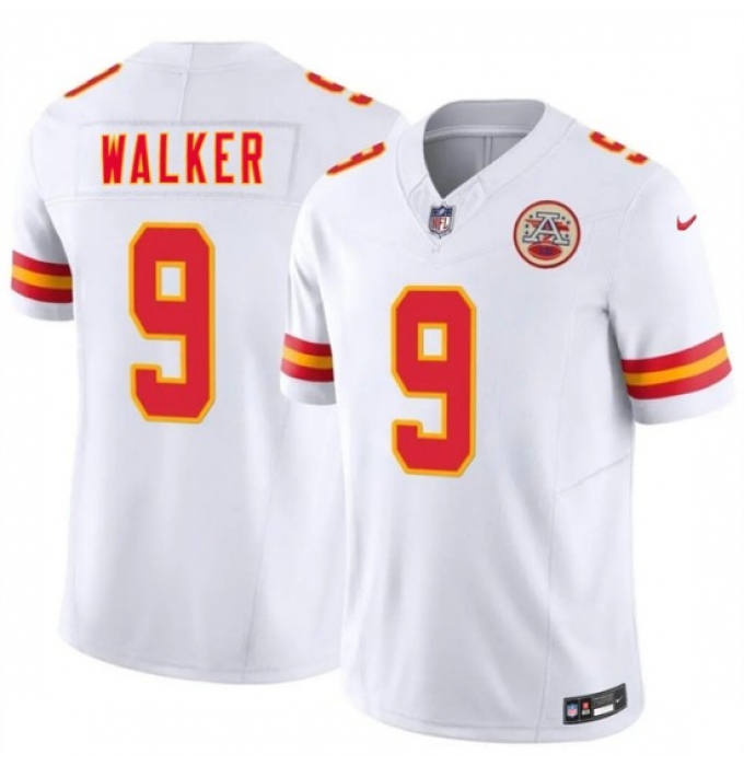 Men’s Kansas City Chiefs #9 Kenneth Walker III White 2026 F.U.S.E. Vapor Untouchable Limited Stitched Football Jersey
